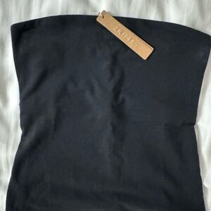 SKIMS Cotton Jersey Tube Top in color "soot"
